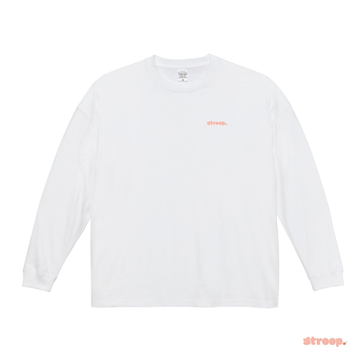Avatar Logo Longsleeve - White / Peach
