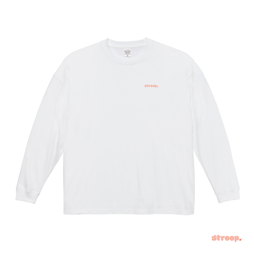 Avatar Logo Longsleeve - White / Peach