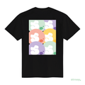 Bubble Back Tee - Black / Rainbow