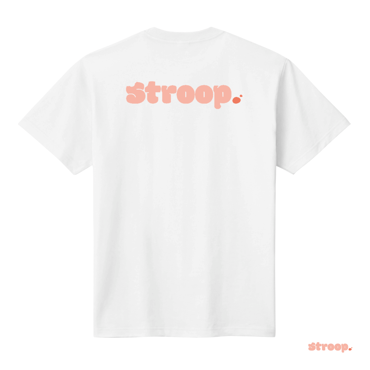 Logo Tee - White / Peach