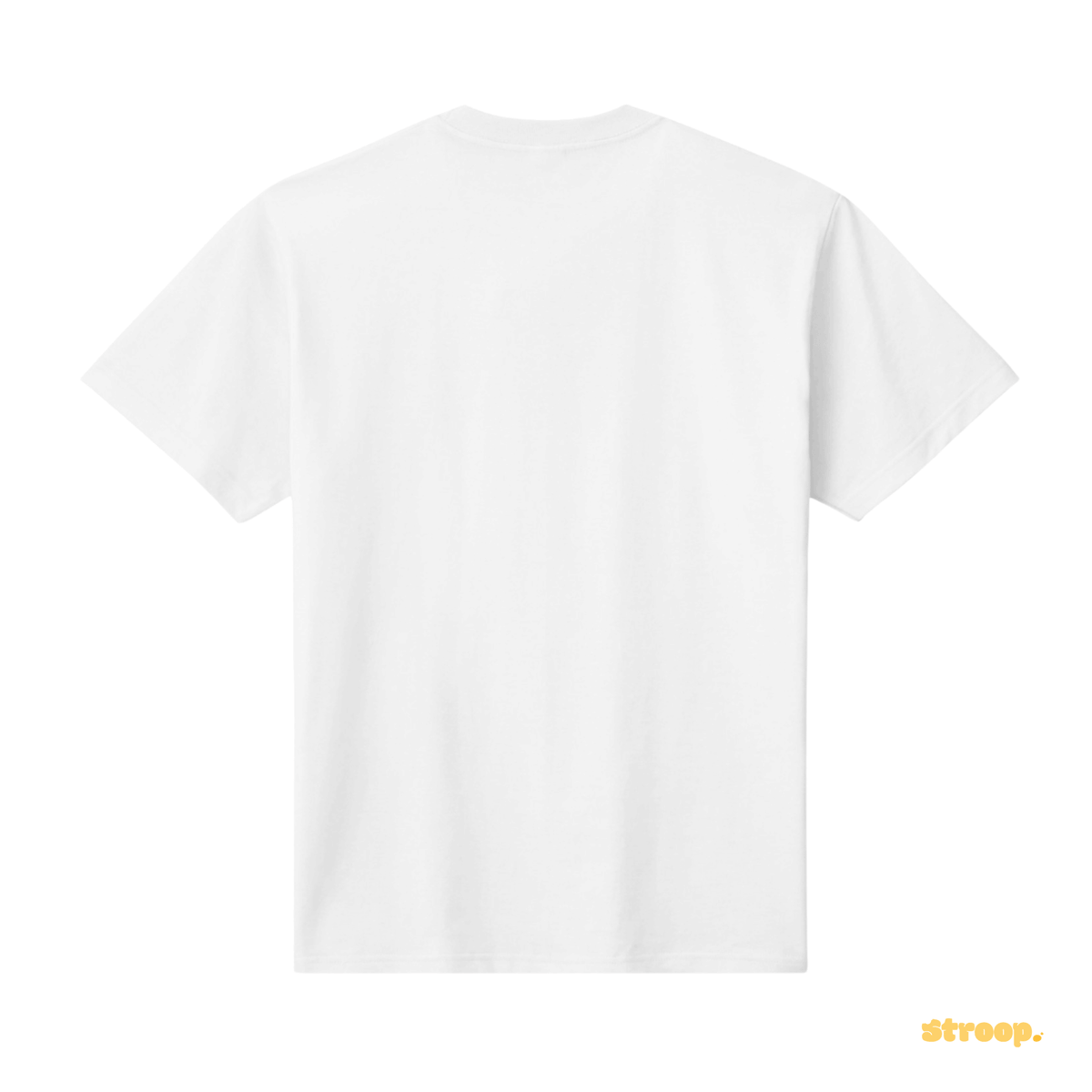Waffle Logo Tee - White / Waffle Brown /Sun Yellow